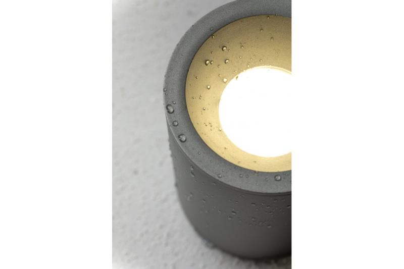 Behuizing voor plafondlamp SENSA AQUA, Ø85x115 mm, IP54, grijs