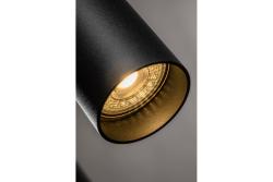 Suspended luminaire TRESOS II, 3xGU10, aluminum, IP20, max. 3x20W, black