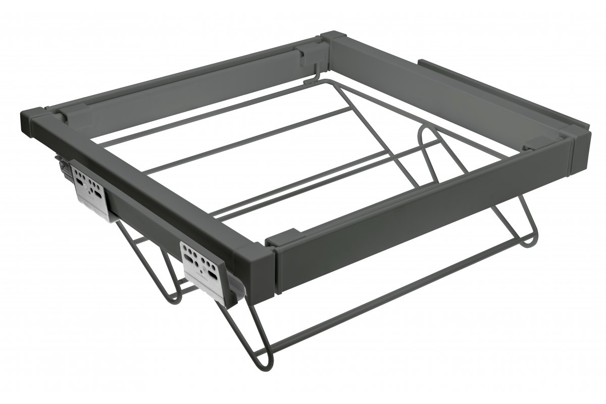 Tiroir Elite pour chaussures, 800 mm, avec fermeture en douceur, gris anthracite 1208966322