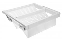 Tiroir métallique Elite pour chaussures, 800 mm, avec fermeture en douceur, blanc 1208966329