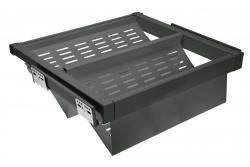 Tiroir métallique Elite pour chaussures, 800 mm, avec fermeture en douceur, gris anthracite 1208966330