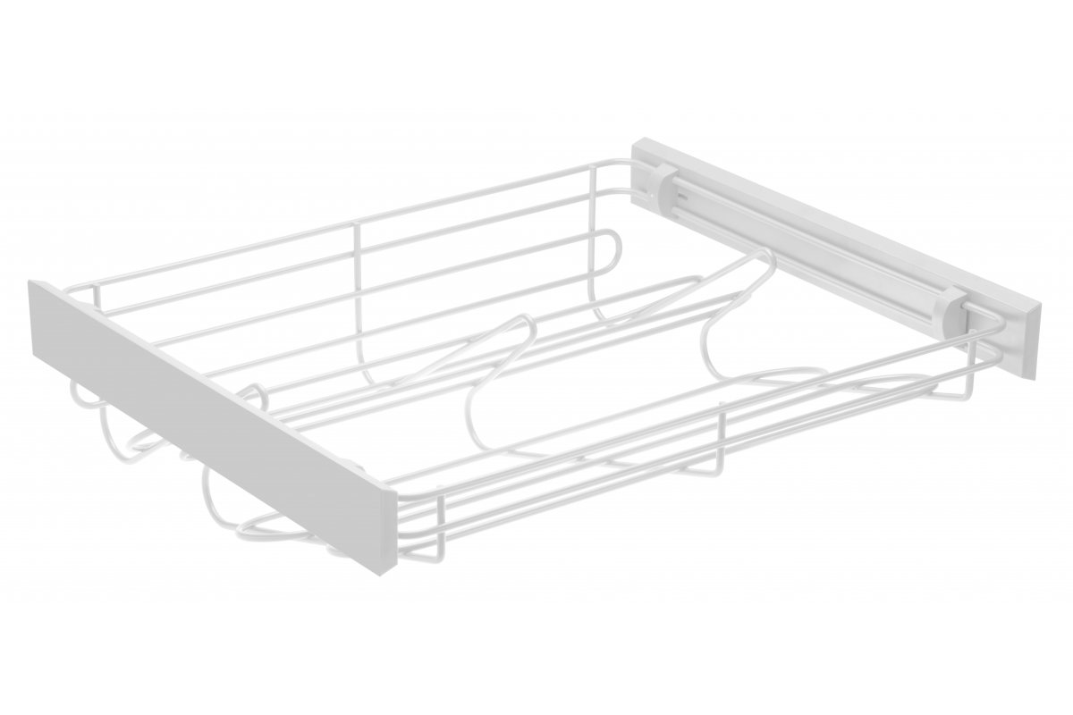 Étagère à chaussures coulissante SMART 900 mm (ensemble sans glissières) - blanc 1208966426