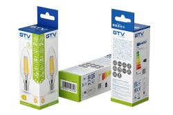 LED Bulb E14, C35, 5.8 W, 640 lm, 2700K, AC220-240V, 360°, FILAMENT