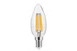 LED Bulb E14, C35, 5.8 W, 640 lm, 4000K, AC220-240V, 360°, FILAMENT