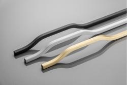 Furniture handle GTV GRAVEL, C=3x352 mm, L= 1200 mm, Al, matt black