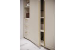 Furniture handle GTV PILLAR, C=3x352 mm, L=1200 mm, Al, light gold brushed