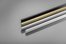 Furniture handle GTV PILLAR, C=3x352 mm, L=1200 mm, Al, light gold brushed