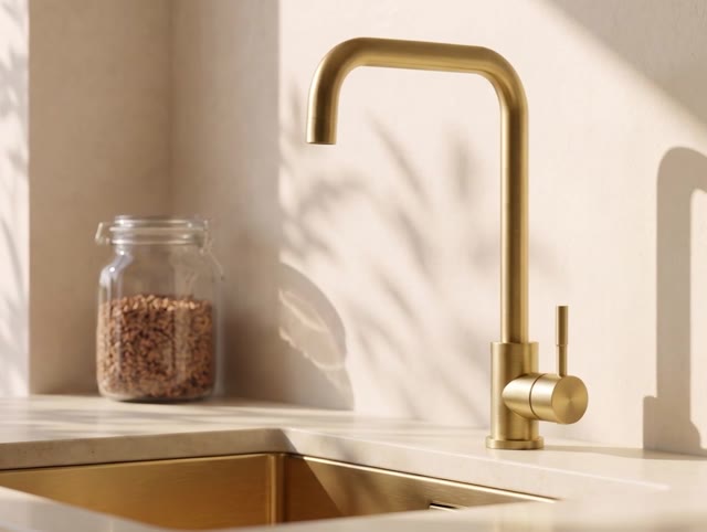 Pure.Sink Elite Steel Pure keukenkraan PVD geborsteld goud  PS8010-60