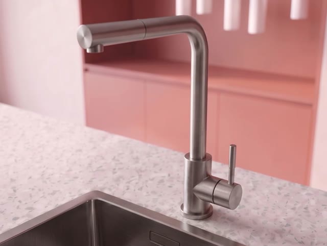 Pure.Sink Elite Steel Spark keukenkraan RVS PS8040-02
