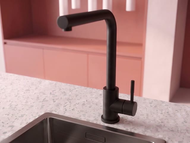 Pure.Sink Elite Steel Spark keukenkraan Mat zwart PS8040-10