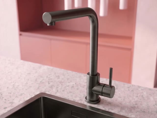 Pure.Sink Elite Steel Spark keukenkraan PVD Gun metal PS8040-61