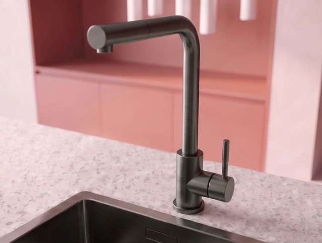Pure.Sink Elite Steel Spark keukenkraan PVD Gun metal PS8040-61
