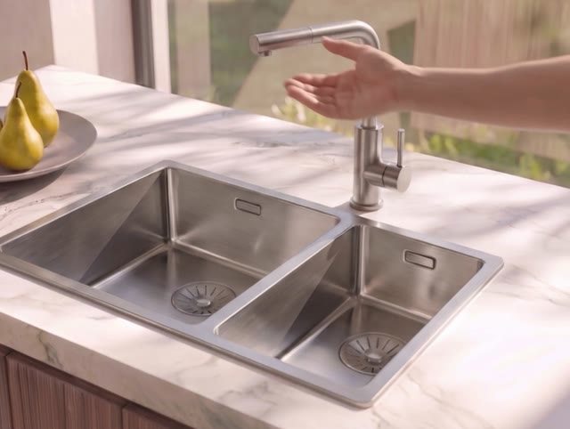 Pure.Sink Elite Steel Spark-S keukenkraan RVS met uittrekbare uitloop PS8041-02