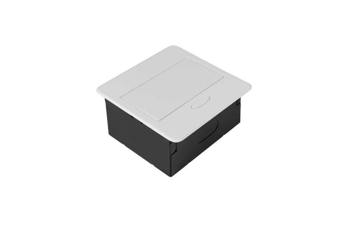 AVARO Recessed Furniture Socket, 1x French Socket, USB A+C, Cable 1.5m, White