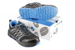 WARNOW safety shoes RIPSTOP S1PL SR FO black/blue 44