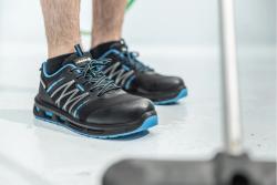 WARNOW safety shoes RIPSTOP S1PL SR FO black/blue 45