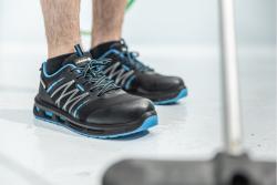 WARNOW safety shoes RIPSTOP S1PL SR FO black/blue 46