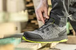 KEMNITZ safety shoes LACE SYSTEM S1PS SR FO gray melange/green 41