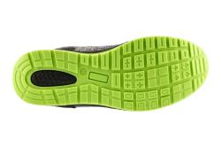KEMNITZ safety shoes LACE SYSTEM S1PS SR FO gray melange/green 44