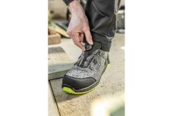 KEMNITZ safety shoes LACE SYSTEM S1PS SR FO gray melange/green 45