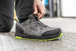 KEMNITZ safety shoes LACE SYSTEM S1PS SR FO gray melange/green 45