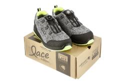 KEMNITZ safety shoes LACE SYSTEM S1PS SR FO gray melange/green 46
