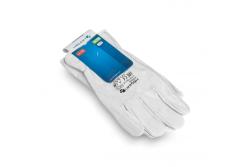 KINZIG Driver leather gloves (goatskin) white 8