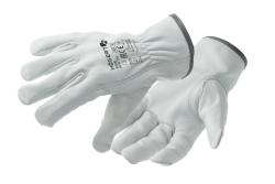 KINZIG Driver leather gloves (goatskin) white 8