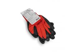 RODER latex coated protective gloves red/black 11