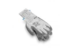 GLAN nitrile-coated protective gloves white/light gray 9