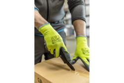 VECHTE nitrile-coated protective gloves green/dkgrey (12 pairs/pack) 9