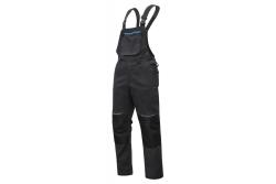 Pantalon de protection élastique à bretelles WURNITZ, gris foncé, taille 2XL (56)