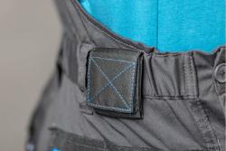 WURNITZ elastic protective bib trausers dark gray 2XL (56)