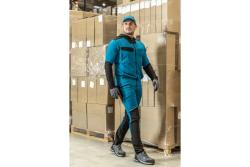 Pantalon élastiqué BEELITZ bleu océan/noir, taille S (48)
