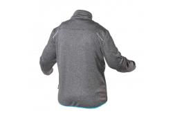 NISTER technical sweatshirt gray melange/blue 3XL (58)