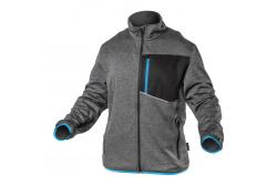 NISTER technical sweatshirt gray melange/blue 3XL (58)