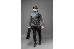 NISTER technical sweatshirt gray melange/blue S (48)