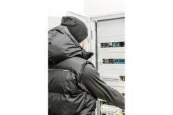BORGER Insulated vest with hood black XL (54)