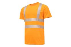 JURAL II High-visibility polycotton T-shirt orange L (52)