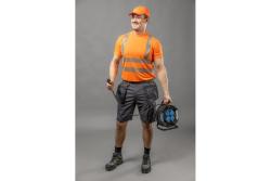 JURAL II High-visibility polycotton T-shirt orange M (50)