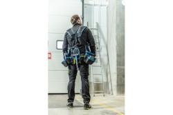 Work belt with shoulder straps
