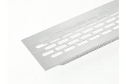 W60 grille, rounded, 60 x 484, brushed steel