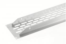 W60 grille, rounded, 60 x 484, brushed steel
