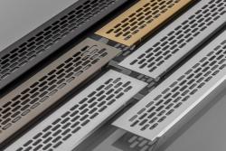 Grate W60, rounded, 60 x 484, light anthracite