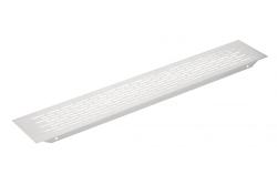 W80 grille, rounded, 80 x 480, brushed steel