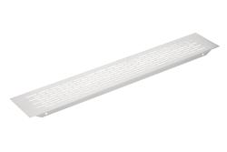 W80 grille, rounded, 80 x 480, brushed steel