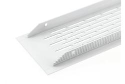Grate W80, rounded, 80 x 480, white