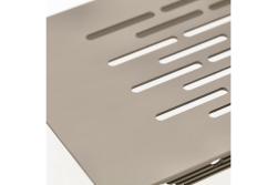 Grate W80, rounded, 80 x 480, light anthracite