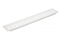 W80 grille, rectangular, 80 x 480, brushed steel