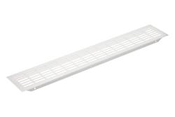W80 grille, rectangular, 80 x 480, brushed steel